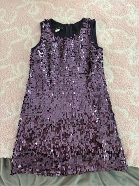 Biscotti Purple Sequin Party Dress for Girls